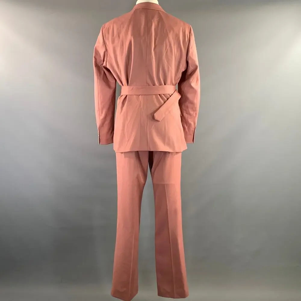 BALDESSARINI Pink Wool Double Breasted Suit